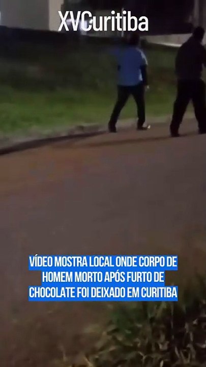 Vídeo mostra local onde corpo de homem morto após furto de chocolate foi deixado em Curitiba