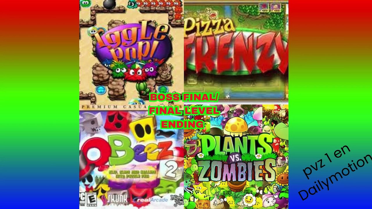 MIX: Iggle pop, Pizza Frenzy, Qbeez 2, PVZ1 (BOSS FINAL FINAL LEVEL)