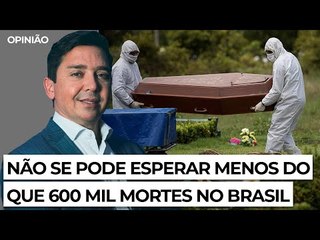 Não se pode esperar menos do que 600 mil mortes no Brasil
