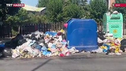 İzmir sokakları çöp kokuyor