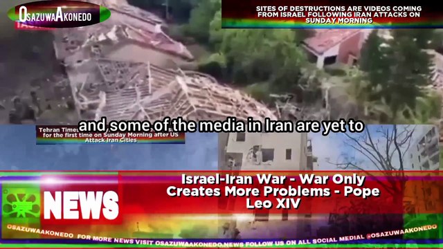 Israel-Iran War - War Only Creates More Problems - Pope Leo XIV