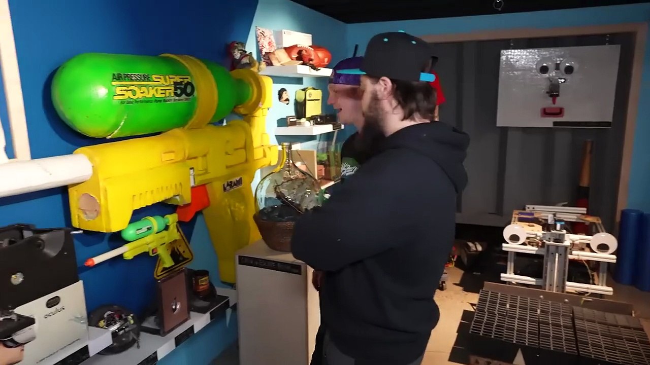 SNEAKING Into Mark Rober's SECRET LAB! (He Caught Me…)