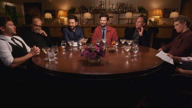 Adam Scott, Cooper Koch, Diego Luna, Eddie Redmayne, Jeffrey Wright and Walton Goggins at the THR Drama Actor Roundtable | Off Script With The Hollywood Reporter