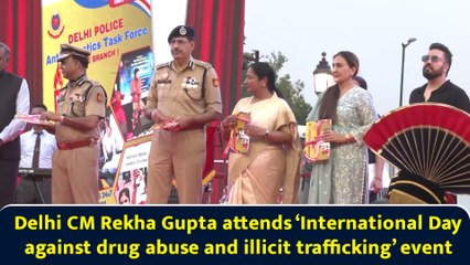 Delhi CM Rekha Gupta attends ‘International Day against drug abuse and illicit trafficking’ event
