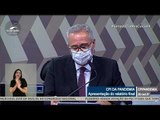 Renan: governo federal expôs população de forma deliberada ao risco de contaminação