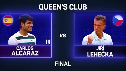 Alcaraz beats Lehecka to clinch Queen's title