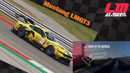 Tour de piste au Cota en Mustang LMGT3 sur Le Mans Ultimate
