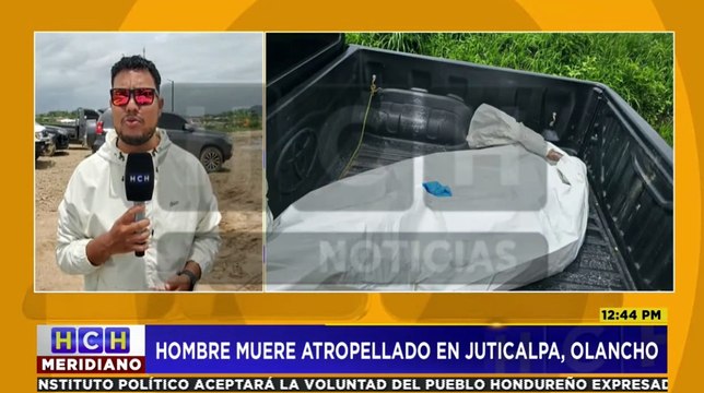 Hombre muere tras ser atropellado por una motocicleta en Juticalpa