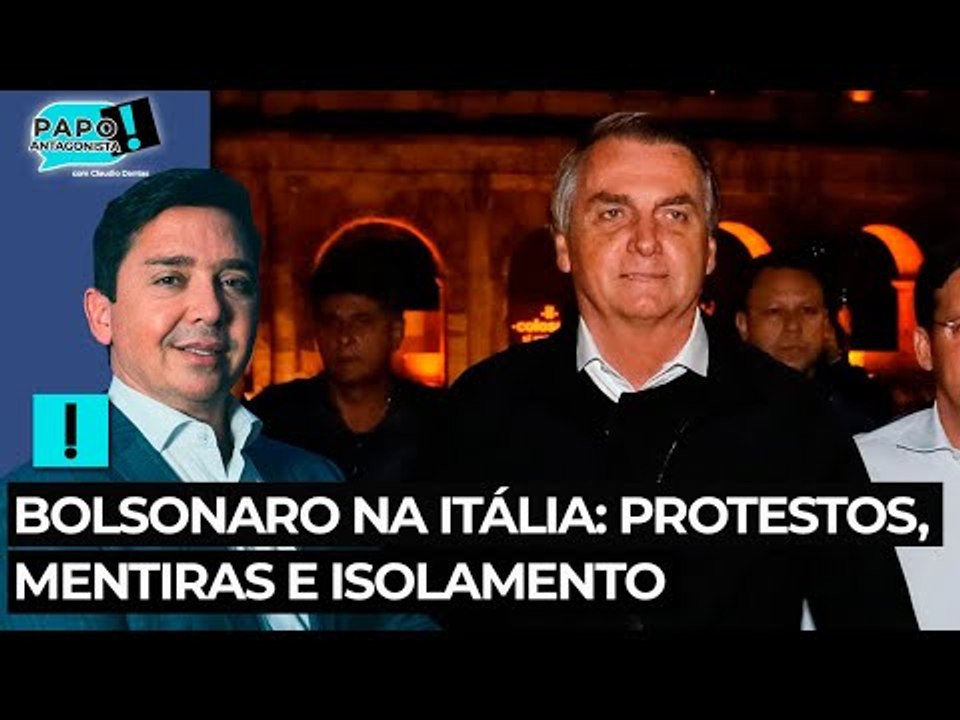 Bolsonaro na Itália: protestos, mentiras e isolamento