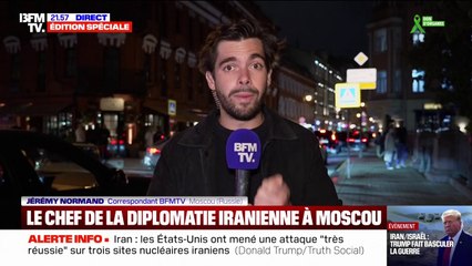 Frappes américaines en Iran: le ministre iranien des Affaires étrangères est arrivé à Moscou en vue de rencontrer Vladimir Poutine ce lundi