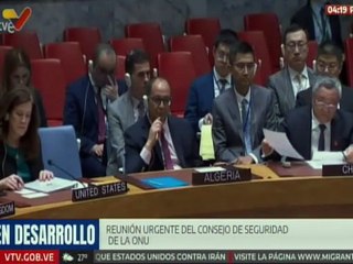 Delegación de China condena rotundamente los ataques de Estados Unidos contra Irán