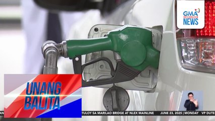 Halos P5/L taas-presyo sa mga produktong petrolyo, nakaamba dahil sa sigalot sa pagitan ng Israel at Iran | Unang Balita