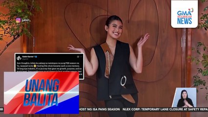 Gabbi Garcia, nalulungkot sa nalalapit na pagtatapos ng "PBB Celebrity Collab Edition;" wish na makapag-host ng isa pang season | Unang Balita