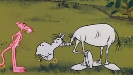 Pantera cor de rosa em o carona