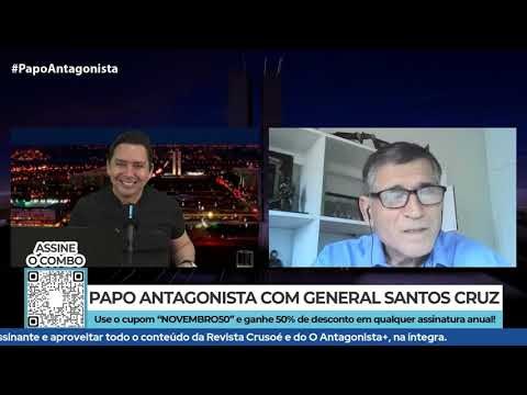 Santos Cruz: Não vou fazer política, vou falar a verdade. Pode me cobrar