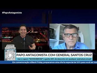 Santos Cruz: "Moro tem equilíbrio para liderar projeto para o Brasil"