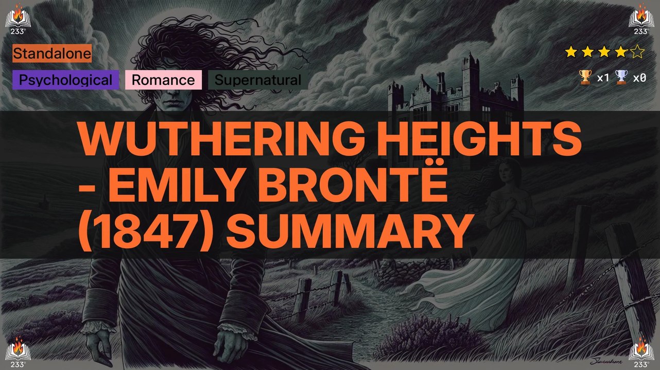Wuthering Heights - Emily Brontë (1847) Summary - video Dailymotion