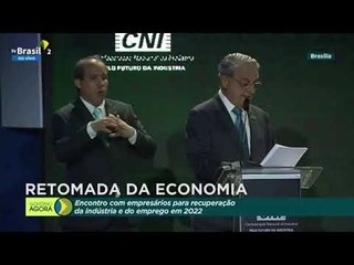 Em evento com Bolsonaro, presidente da CNI cobra 'liderança' para aprovar reforma tributária #shorts