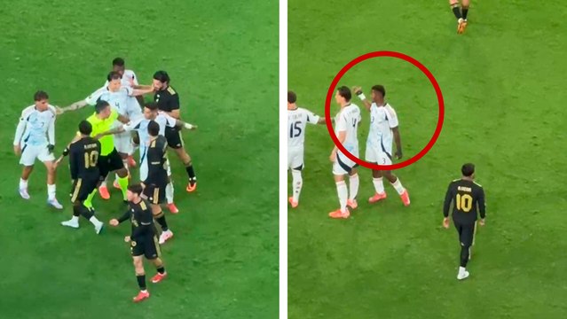 México vs Costa Rica: se arma bronca entre jugadores en pleno juego de la Copa Oro