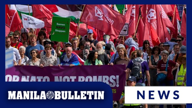 Hundreds protest in The Hague against NATO, days before the Dutch city hosts alliance summit