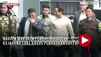Nadiem Makarim Penuhi Panggilan Kejagung Soal Kasus Pengadaan Laptop