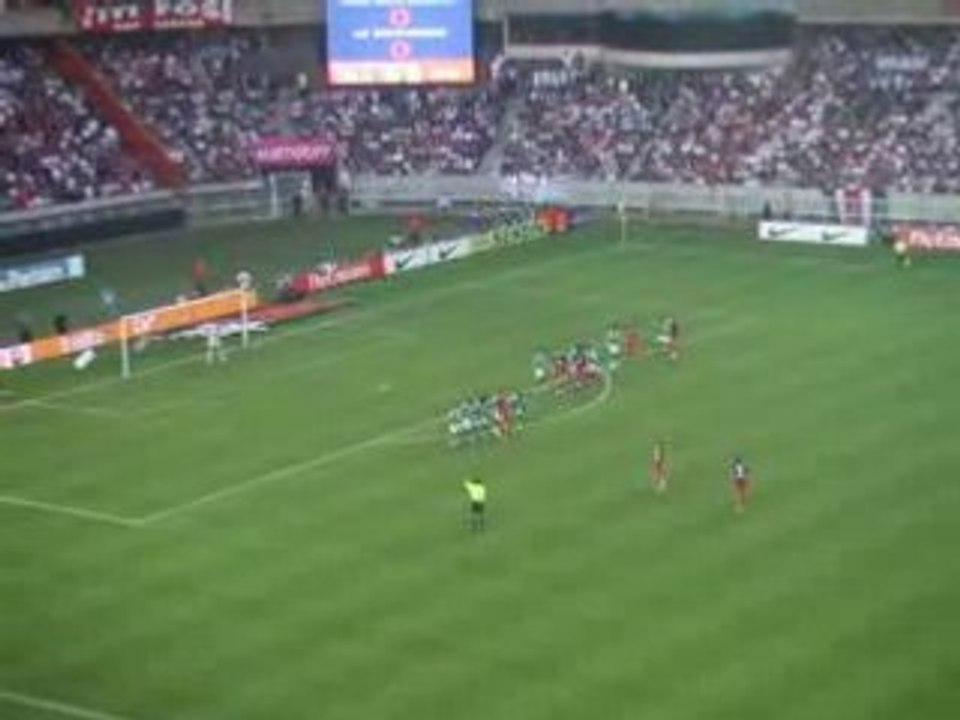 Psg-St Etienne  - Coup franc Pauletta
