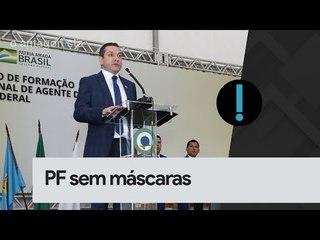 Ao lado de Bolsonaro, diretor da PF pede que agentes tirem máscaras em evento #shorts