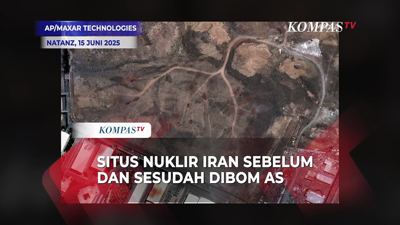 Citra Satelit Fasilitas Nuklir Iran Sebelum dan Sesudah Dibombardir Amerika Serikat
