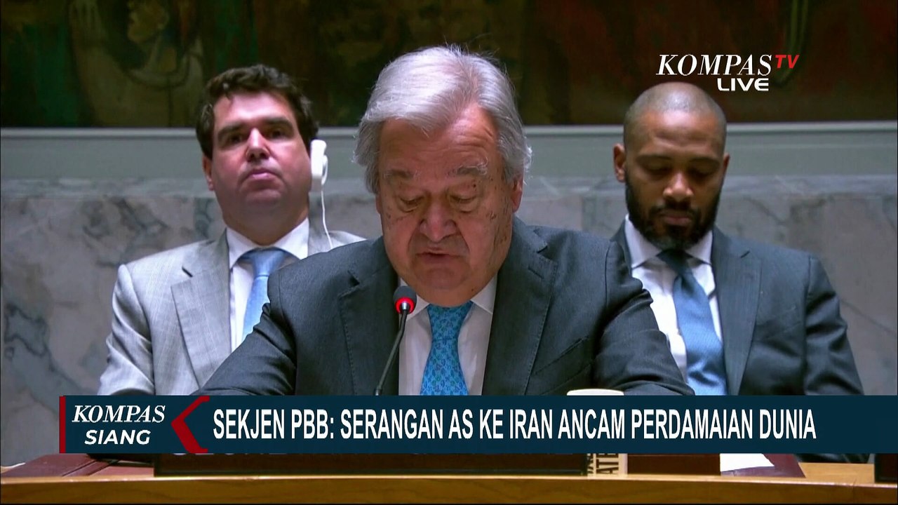 Sekjen PBB Kecam Serangan AS ke Fasilitas Nuklir Iran, Perdamaian Dunia Terancam?
