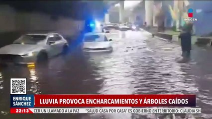 Lluvias dejan encharcamientos en la CDMX