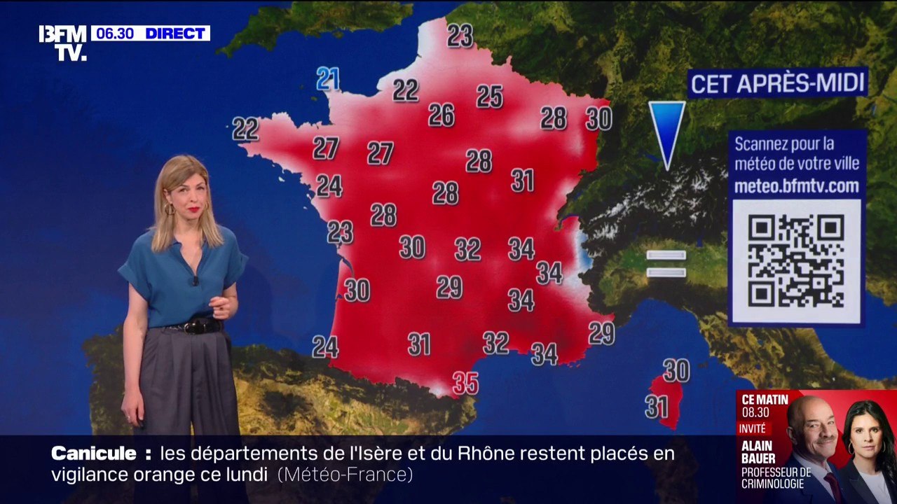 Du soleil attendu ce lundi sur une grande partie de l'Hexagone avec quelques orages prévus dans le centre-est et le long des côtes de la Manche