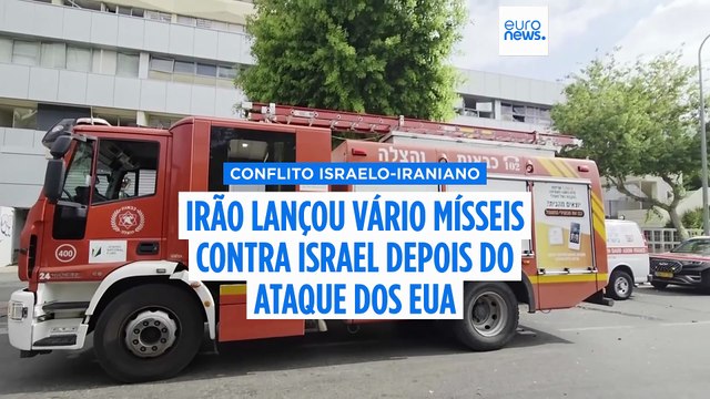 Irão lança mísseis contra Israel após bombardeamento de instalações nucleares pelos EUA