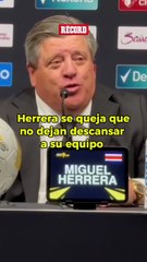 “NOS OBLIGAN A VIAJAR” 😟 Miguel Herrera expone en rueda de prensa que no dejan descansar a su equipo.