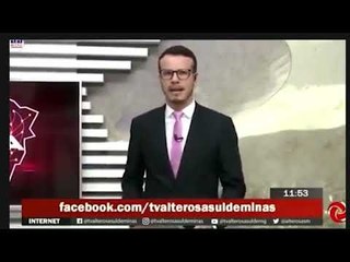 Apresentador de afiliada do SBT desmaia durante jornal ao vivo; assista