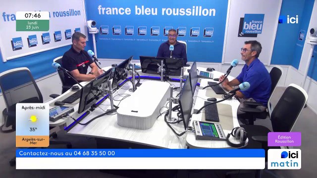 Avec le colonel Eric Belgioïno, chef des pompiers des Pyrénées-Orientales