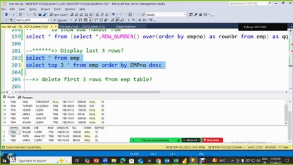 14 SQL Practice Session 15 Jun 2025 Part - 2