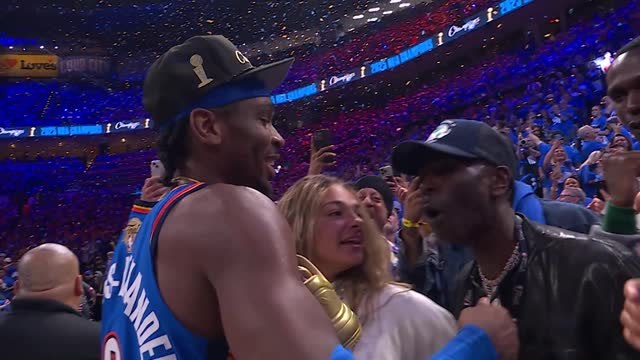 The moment OKC were crowned NBA champions