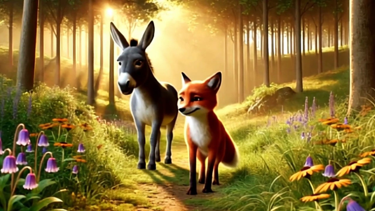 Der Löwe, der schlaue Fuchs und der törichte Esel – Eine Panchatantra-Fabel über Gier und List