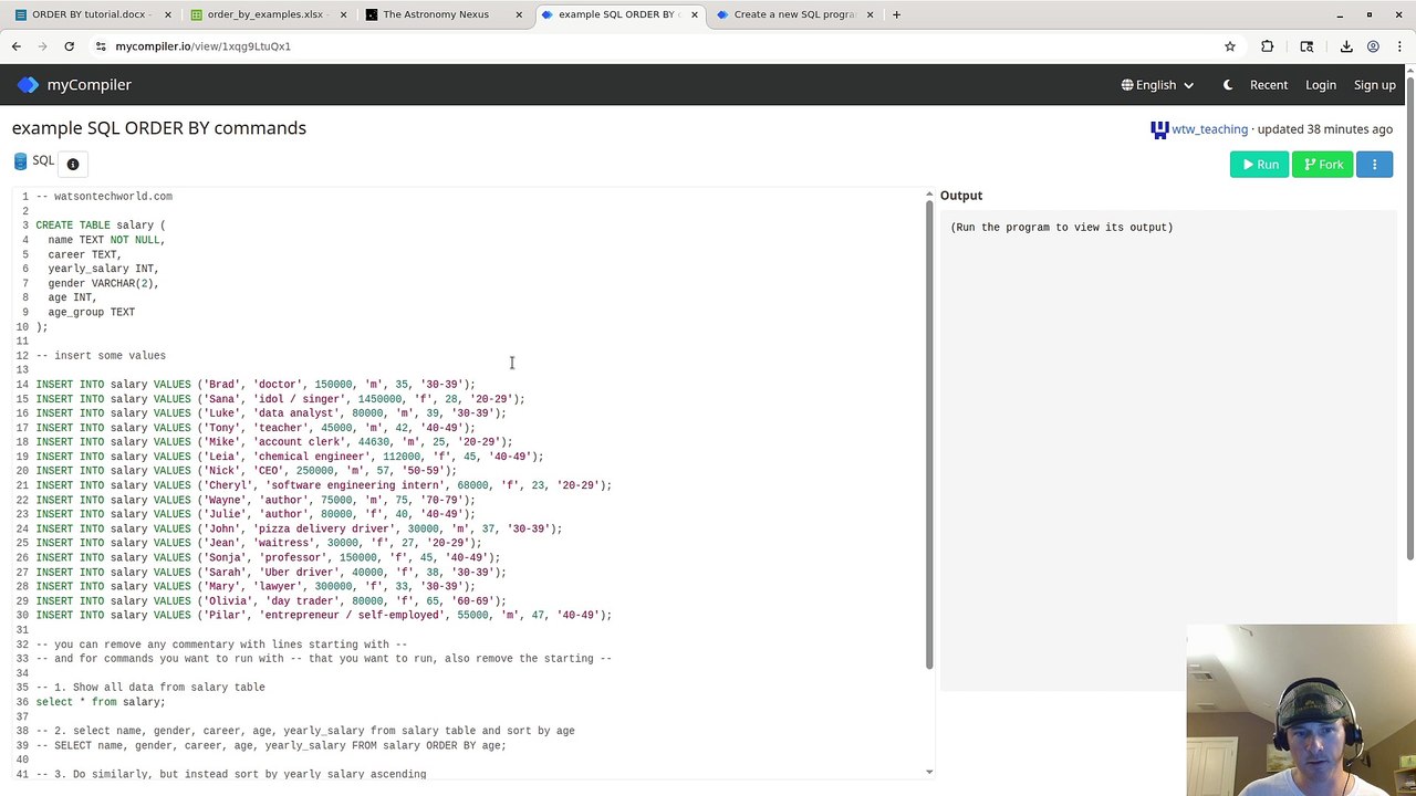 SQL ORDER BY: Tutorial for Beginners