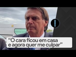 “O cara ficou em casa e agora quer me culpar”, diz Bolsonaro, sobre inflação em 2021
