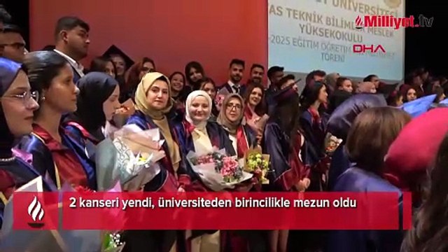 İki kanseri yendi, 49 yaşında üniversiteyi birincilikle bitirdi