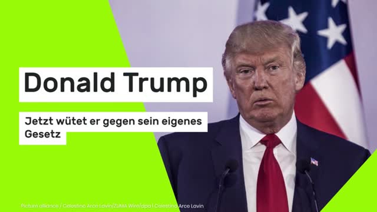 Donald Trump : Wegen Betrugs: Jetzt wütet er gegen sein eigenes Gesetz