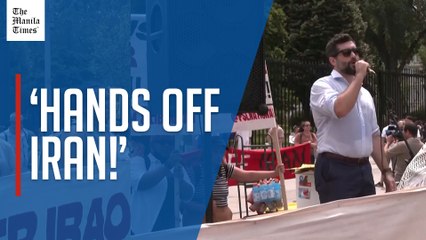 Demonstrators rally outside White House against US strikes on Iran