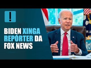 Joe Biden xinga repórter da Fox News sem notar microfone aberto