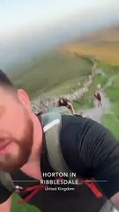 Louis Stead takes on the Three Peaks wearing Crocs