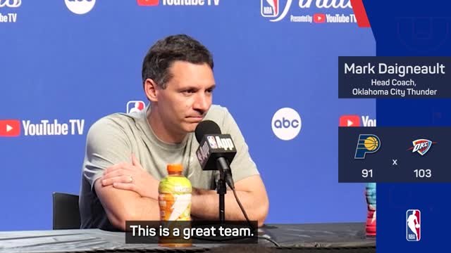 Daigneault hails OKC as a 'historic team' after Game 7 triumph