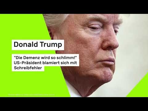 Donald Trump: Die Demenz wird so schlimm! US-Präsident blamiert sich mit Schreibfehler