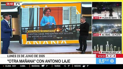 Cristina Kirchner debe presentar su lista de visitas