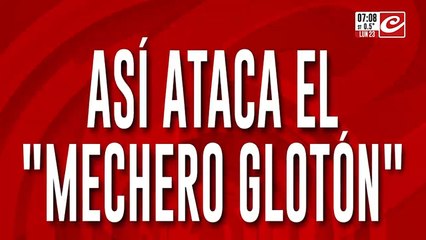 Mechero glotón quedó escrachado en las cámaras de seguridad