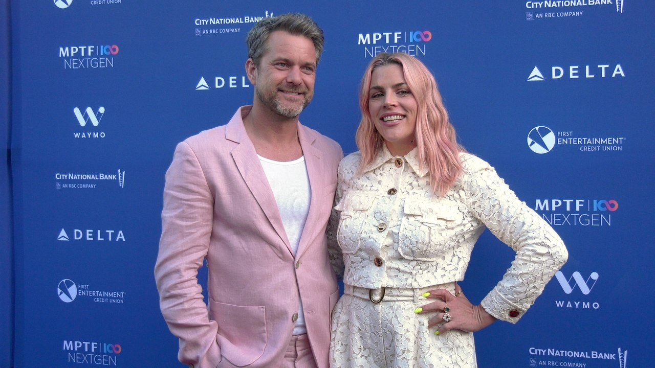 Joshua Jackson and Busy Philipps 2025 MPTF NextGen Summer Party Red Carpet